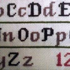 This listing is for a black and white pdf pattern, which is available for immediate download. Cross Stitch Small Alphabet Novocom Top