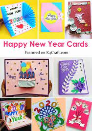 Welcome happy new year 2022. New Year 2020 Easy Diy Greeting Card Ideas For Kids K4 Craft Card Design Handmade New Year Card Making Happy Birthday Cards Handmade