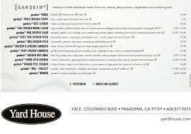 191 n los robles ave. Yard House Vegetarian Menu Insufferablevegan