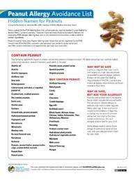 Peanut Allergy Avoidance List Kids With Food Allergies Peanut Allergy Avoidance List Kids With Food Allergies Pdf Pdf4pro