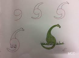 Easy Dinosaur 9 Drawings Easy Drawings Drawing For Kids