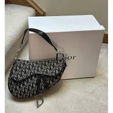 Saddle cloth handbag Dior Black in Cloth - 43704459