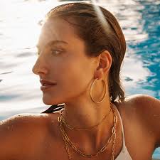 Cindy large hoops by Pearl Martini