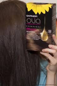 Hair Dye Garnier Olia Looks Become A Favorite Step By Step Photo Paint Tint 5 Krasno Kashtanovye Volosy Svetlo Kashtanovye Volosy Ottenki Kashtanovyh Volos