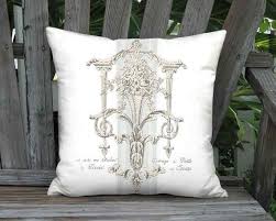 For lovers of vintage style to introduce to your attention a decorative pillow that will serve as decoration interior living room, bedroom or workshop of a creative. Chateau De Versailles French Country Grain Sack Style Pillow Etsy Pillows Shabby Chic Pillows French Cottage Decor