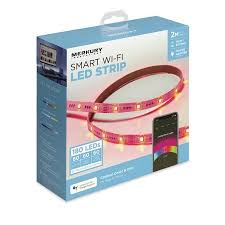 Merkury Innovations Smart Led Strip Lights 6 5ft Trimmable Dimmable Walmart Com Led Light Strips Led Strip Lighting Strip Lighting