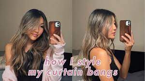 Are curtain bangs in style? How I Style Curtain Bangs Curl My Hair Effortless Curls Cut And Color Fave Products Youtube
