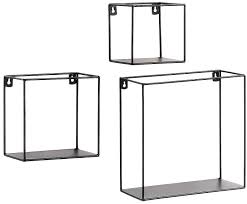 ensemble de mini etageres murales nils 3 elem par la forma idees deco livraison rapide retours gratuits sous etageres murales parement mural metal noir