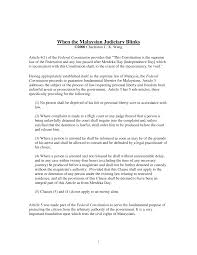 In malaysia, article 5 of the federal constitution (fc) provides rights to liberty of the person; Http Wanglaw Net Files Malaysia2 Pdf