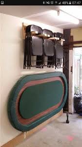 Storing Folded Tables And Chairs Garage Decor Chair Storage Garage Storage