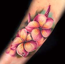 It denotes love and can be paired with heart, butterfly or with the name of your loved one. 72 Best Plumeria Tattoo Ideas Plumeria Tattoo Hawaiian Tattoo Tattoos