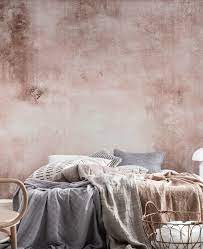 concrete rose blush terracotta wallpaper glitter behang slaapkamerideeen behang woonkamer