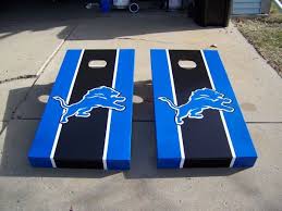Detroit Lions Cornhole Boards Detroit Lions Lions Cornhole