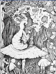 Free Trippy Coloring Pages Printable Best Diy Coloring Pages Alice In Wonderland Drawings Fox Coloring Page Illustration Art