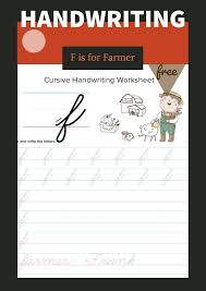 Lowercase Cursive F Worksheet Primarylearning Org Learn Handwriting Cursive Practice Lowercase Cursive Letters