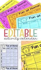 Activity Calendar Mrs Jones Creation Station Calendar Activities Kids Calendar Printable Calendar Template