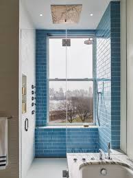 Create A Peaceful Environment With Blue Wall Tiles Apartment Bathroom Decor Ideas Apartment Bathroom Designs