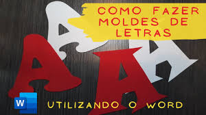 4,3 de 5 estrellas 92. Como Fazer Moldes De Letras Passo A Passo Moldes De Letras No Word Youtube