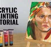 How to paint a Portrait with Acrylic Paints | BEGINNER FRIENDLY