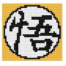 Goku Clothes Symbol Pixel Art Design Pixel Art Clothing Symbols