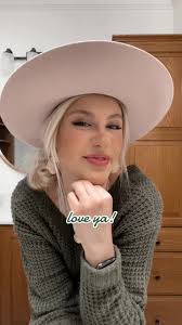 Adorable Wild West Hairstyle with Western Style Hat