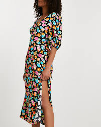 Maybe you would like to learn more about one of these? Black Floral Print Tie Waist Dress River Island