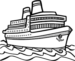 Line Art Vector Drawing Of Large Cruise Ship Free Clip Art Cruise Scrapbook Ship Drawing