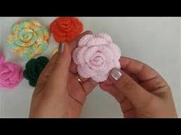 Tig Isi Gul Yapimi Orgu Gul Yapilisi Crochet Flower Youtube Tig Isleri Guller Orgu