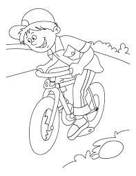 Little Kid Learn To Ride Bicycle Coloring Page Coloring Sun Coloring Pages Ride Bicycle Kids Learning