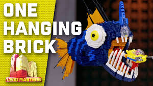 Parents need to know that lego masters is a competition show where lots of adults build big, creative objects using lego bricks. Every Build From The One Hanging Brick Challenge Lego Masters Australia 2020 Youtube