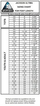 Jackson Sizing Chart