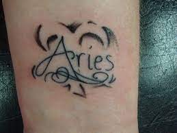 It probably has to do with aries' planetary symbol which is the ram; Aries Tattoos For Women 25 Sweet Collections Design Press