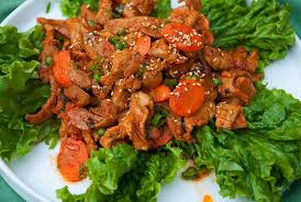 Try This Flavorful Korean Meat Candy A Widly Loved Korean Entree Spicy Pork Recipe Spicy Pork Pork Recipes