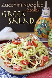 Zucchini Noodles Zoodles Greek Salad Cupcakes Kale Chips Zoodle Recipes Recipes Food