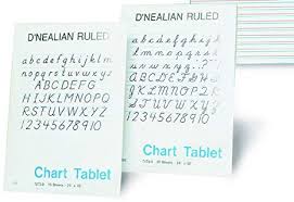 Amazon Com D Nealian Chart Tablet Manuscript Office Products