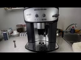 O not place the machine near taps or sinks.d •he machine could be damaged if the water it contains t freezes. Delonghi Caffe Corso Super Automatic Coffee Machine Esam 2800 Sb Bean To Cup Unboxing Instructions Youtube