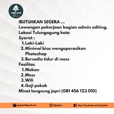 Awalnya, saat berkorespondensi dengan manajemen naga mekes sejak 3 maret lalu. Lowongan Kerja Jawa Timur å¸–å­ Facebook