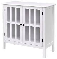 See more ideas about glass bathroom shelves, bathroom shelves, shelves. White Wood Bathroom Storage Floor Cabinet With Glass Doors Transitional Bathroom Cabinets By Hilton Furnitures Houzz