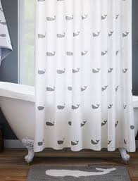 Feather Gray Whale Shower Curtain Whale Shower Curtain Stylish Shower Curtain Bathroom Design Decor