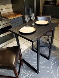 Gorgeous Charred Oak High Top Dining Table Perfect For Small Etsy High Top Dining Table High Top Table Kitchen Black Kitchen Table