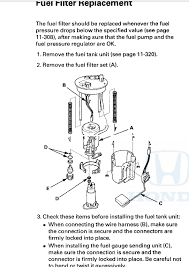 Fuel filters for honda accord. Replace Car Fuel Filter For 2009 Honda Accord Maintenance Repairs Car Talk Community