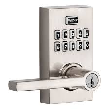 You can enter two codes and change any time. Weiser Electronic Entrance Lever Hancock Satin Nickel 9ged27000 001 Rona