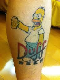 Fyeahtattoos Com Simpsons Tattoo Beer Tattoos Sweet Tattoos