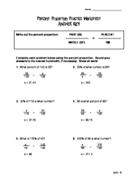 Use these printable worksheets to teach students about percentages. Percent Proportion Practice Worksheet Answer Key Included Tpt