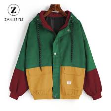 Satin Almak Zan Stil Kis Sicak Renk Blok Kapsonlu Kadife Ceket Ipli Hit Renk Yamali Cep Kalin Temel Kadin Coa Jaqueta Vintage Roupas Hipster Roupas Masculinas