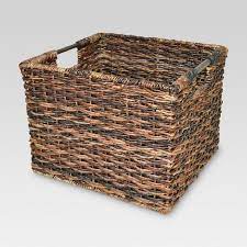 Check spelling or type a new query. 11 X13 Wicker Large Milk Crate Dark Brown Threshold Target