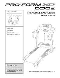 Question about proform xp weight loss 620 treadmill. Proform 831296061 User Manual Xp 650e Manuals And Guides L0707165