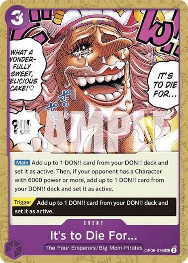 It's to Die For - Two Legends - One Piece Card Game - TCGplayer.com