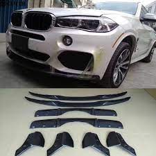 F15 X5 Carbon Fiber Front Lip Rear Diffuser Rear Bumper Aprons Side Splitter For Bmw F15 X5 M Permance Bumper 2014 2015 In Bumpers Fr Bmw Carbon Fiber Splitter