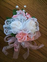 Girl Baby Sock Corsage For Mother To Be Baby Shower Crafts Baby Shower Corsage Baby Sock Corsage